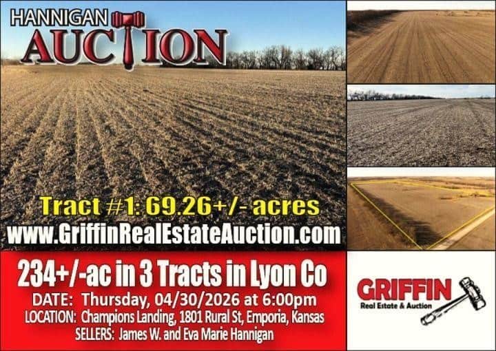 04/30/26 Hannigan Land Auction (234ac - 3 Tracts - Lyon Co)